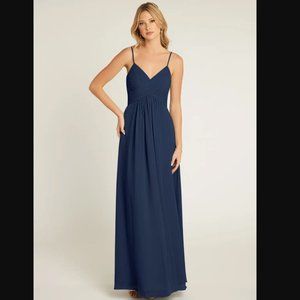 Azazie Shannon Dress in Dark Navy